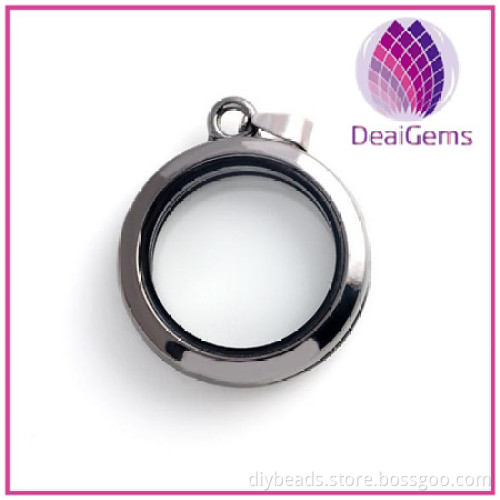 hotsale necklace locket the round-shape floating locket for diy jewelry